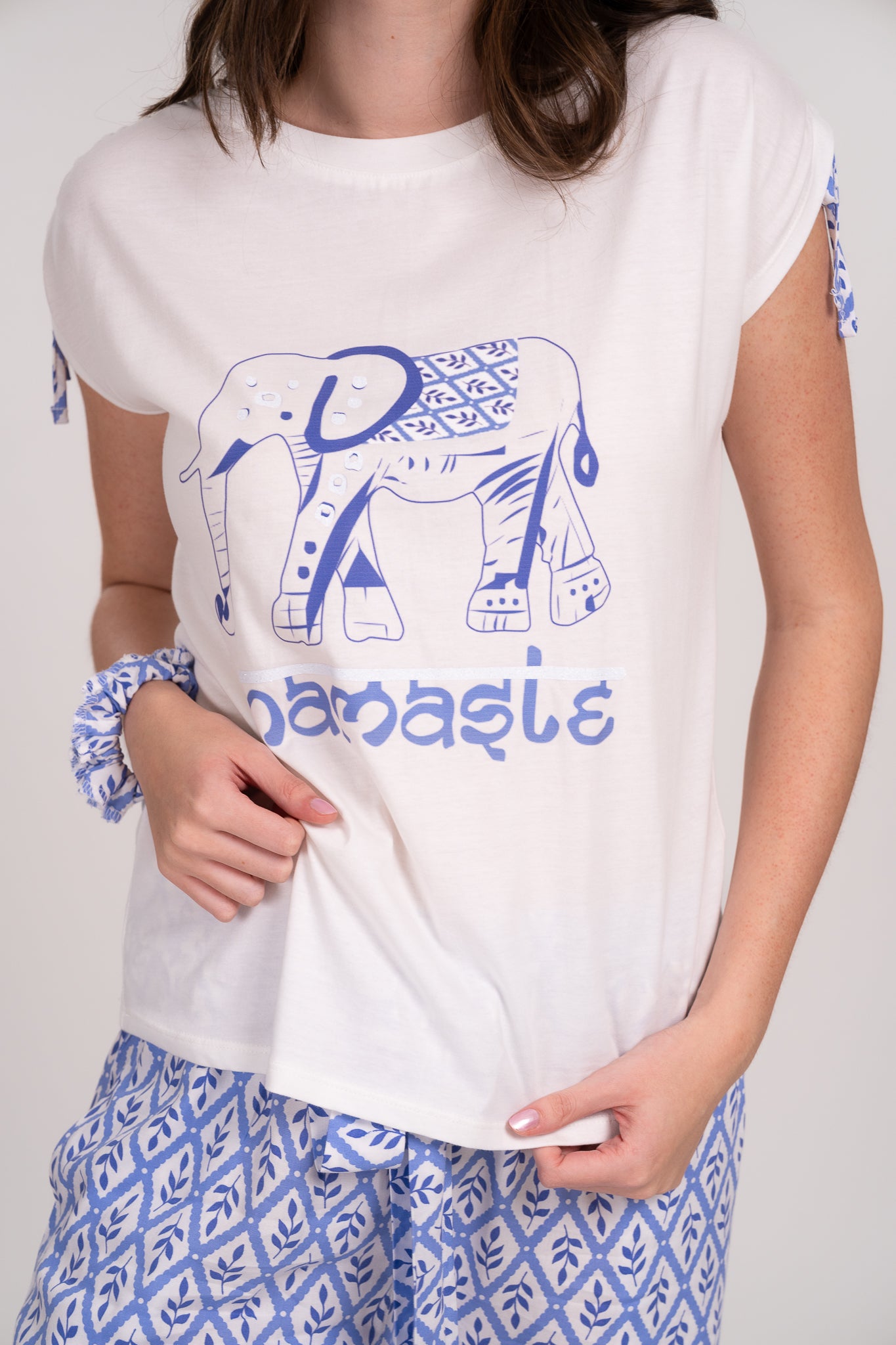Pijama Clasica Elefante blusa y pantalón