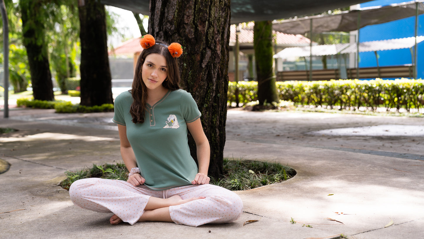 Pijama Read Snoopy blusa y pantalón