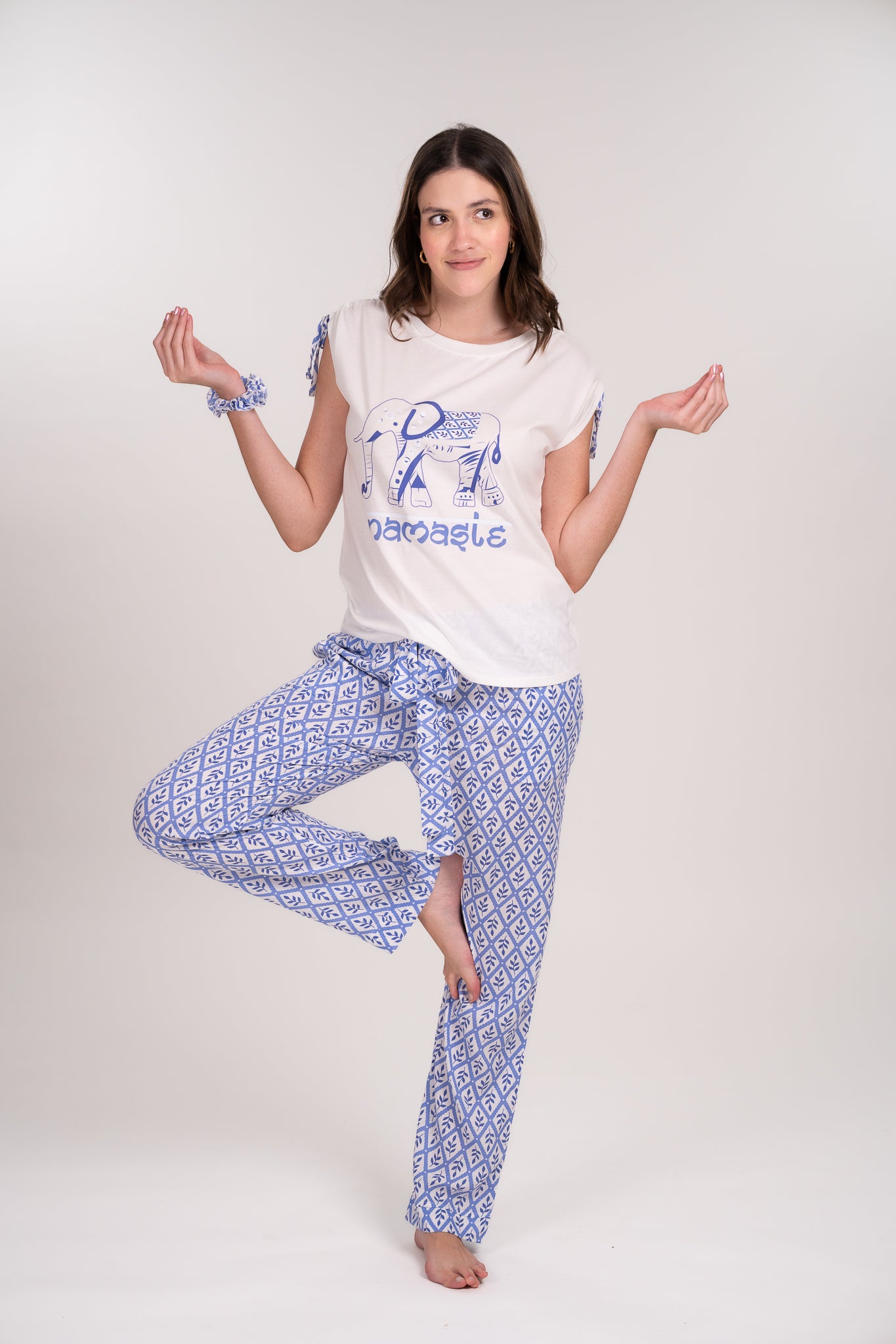 Pijama Clasica Elefante blusa y pantalón