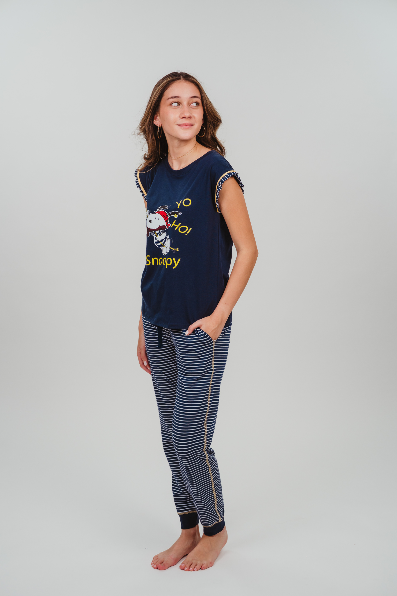 Pijama Pirata Snoopy Blusa y Pantalón