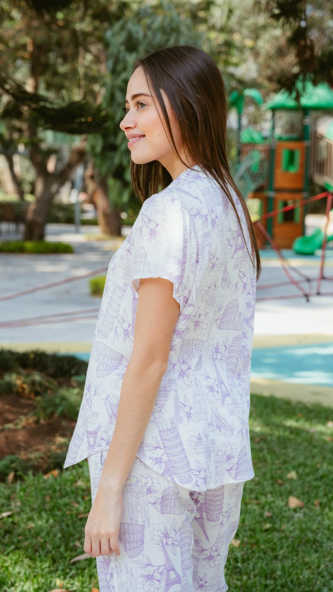 Pijama Camisera Travel snoopy pantalón
