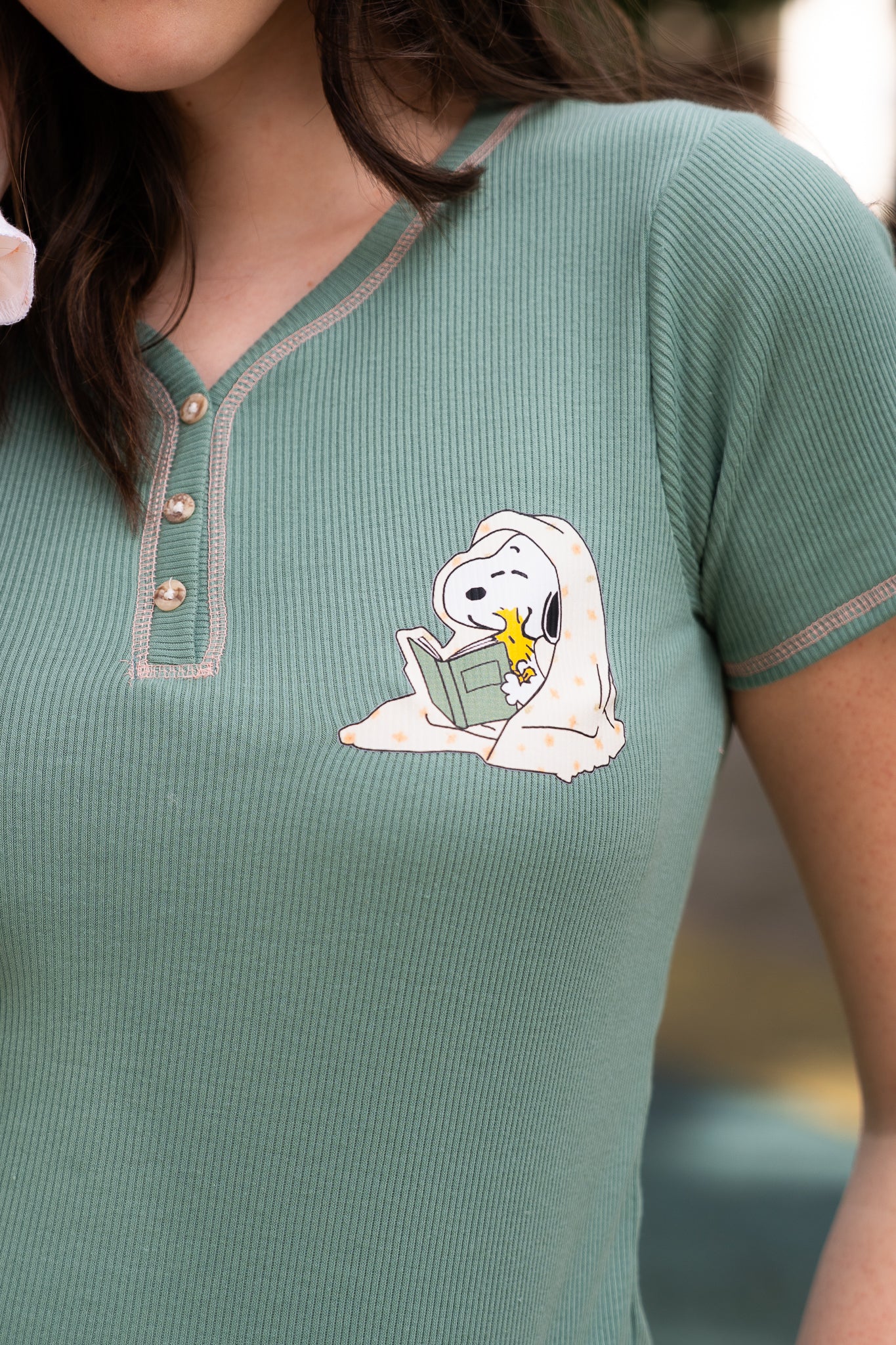 Pijama Read Snoopy Blusa y Short