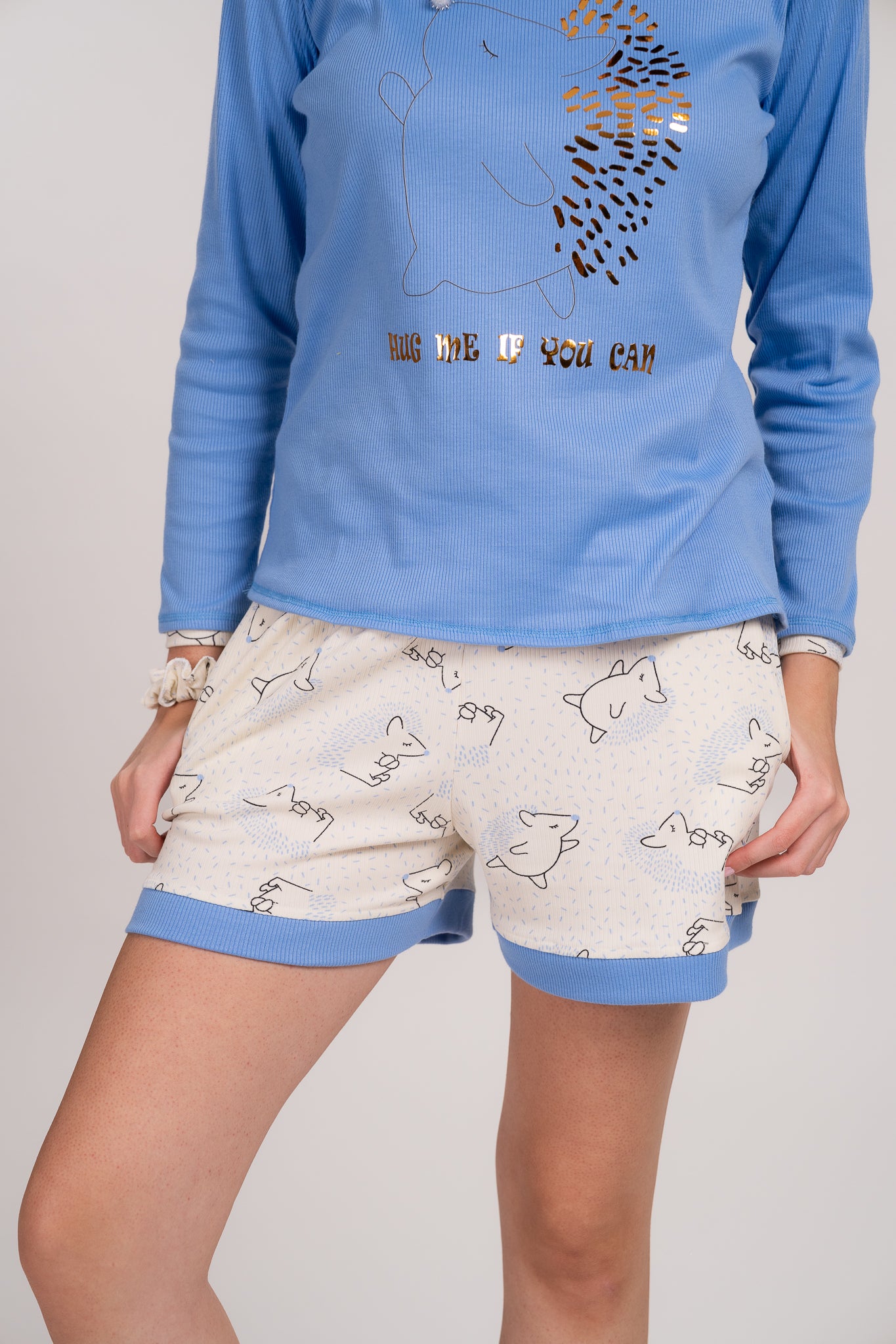 Pijama Porcupine Blusa manga larga de short