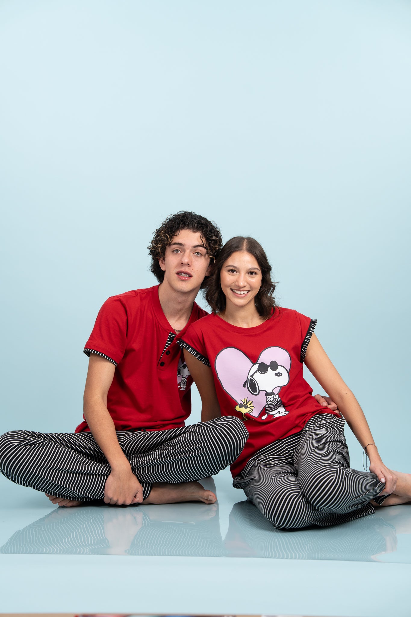 Pijama True Love snoopy hombre Manga corta y pantalon