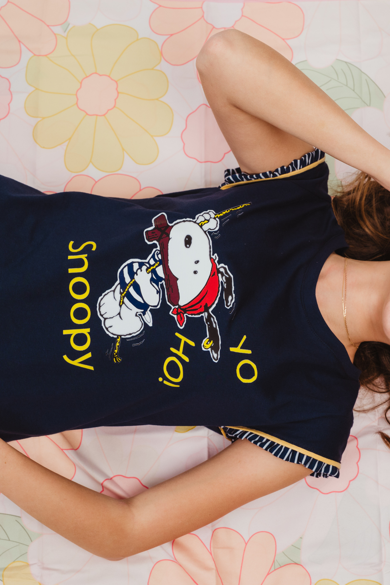 Pijama Pirata Snoopy Blusa y Short