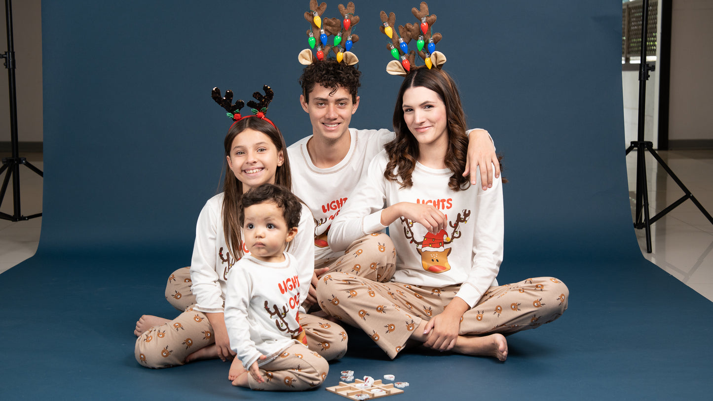 Pijama Clasica Light Out Manga larga y pantalon