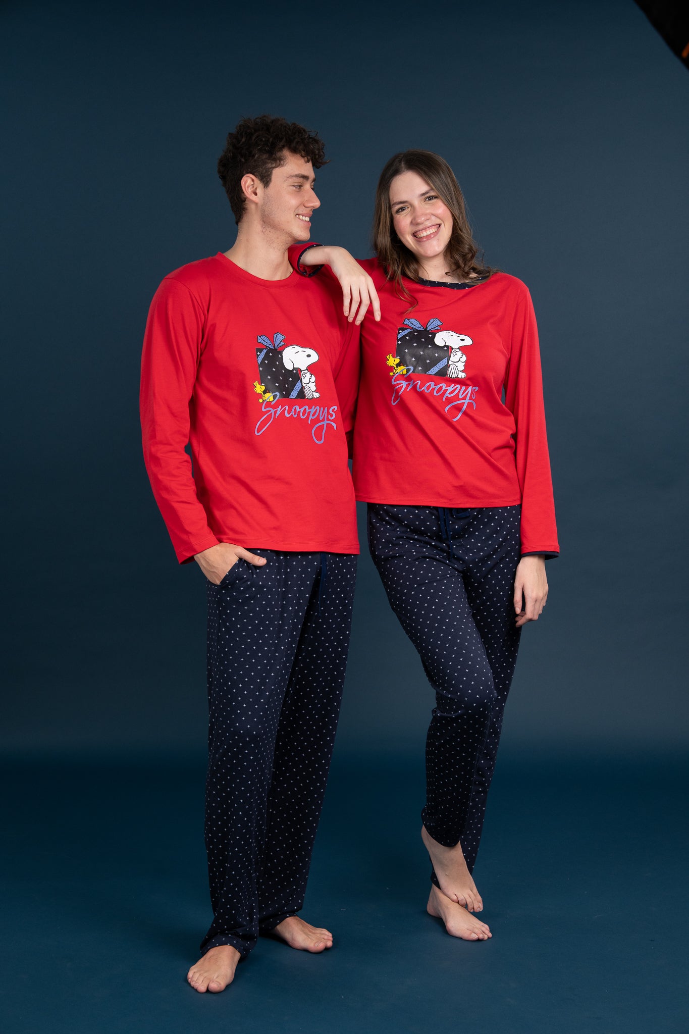 Pijama Clasica Gift Snoopy Manga larga y pantalon