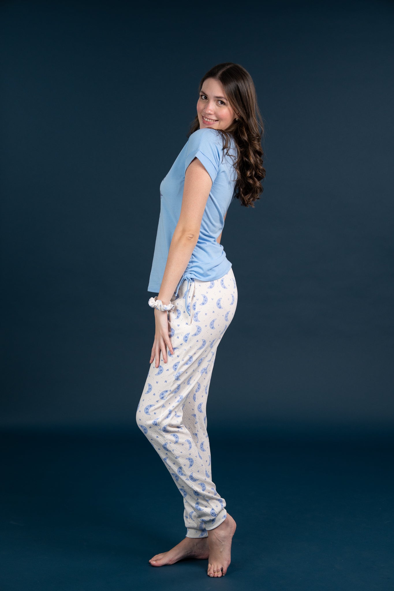 Pijama Clasica Moon Snoopy Manga corta y pantalon