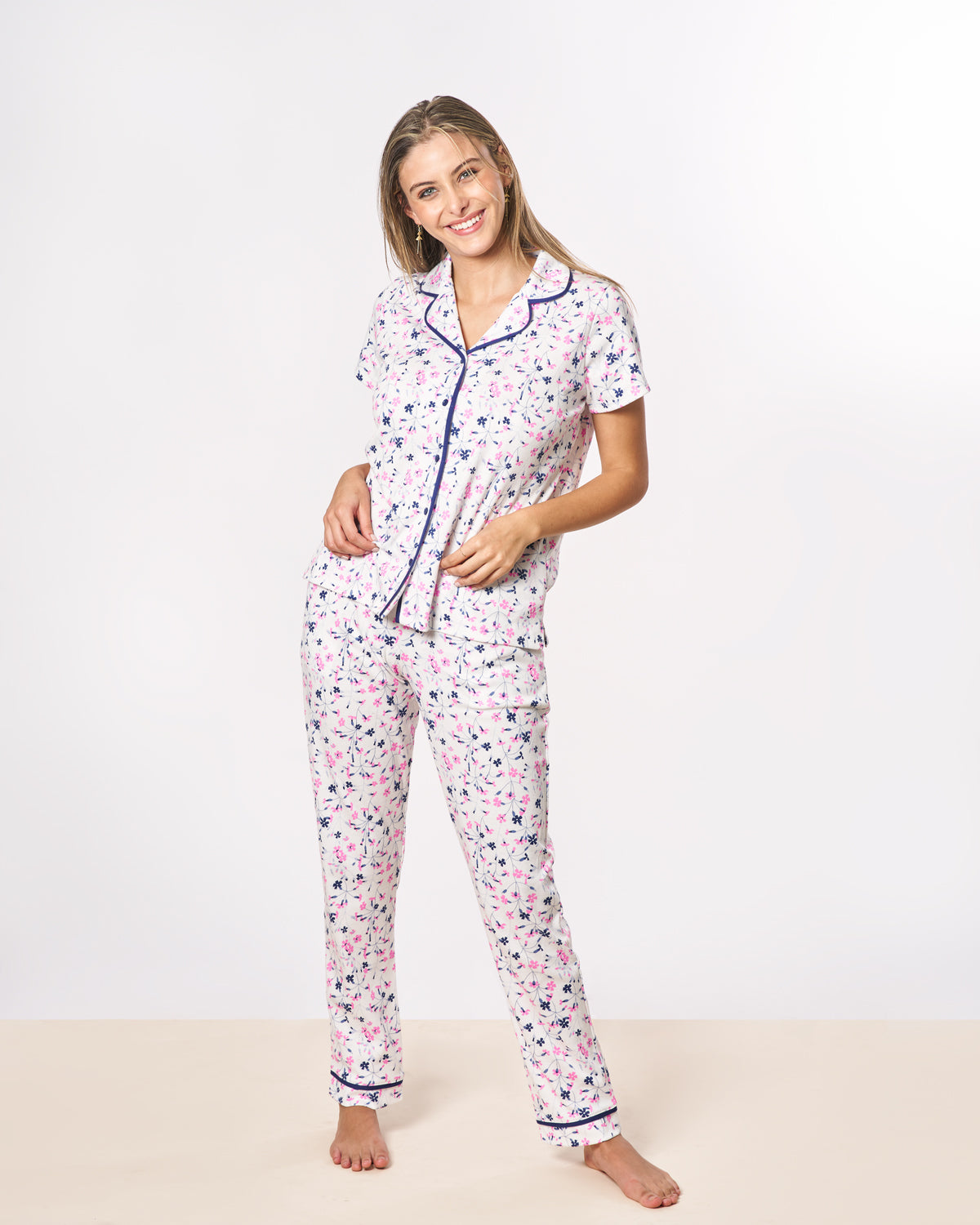 Pijama Camisera Miniblues Manga corta pantalón