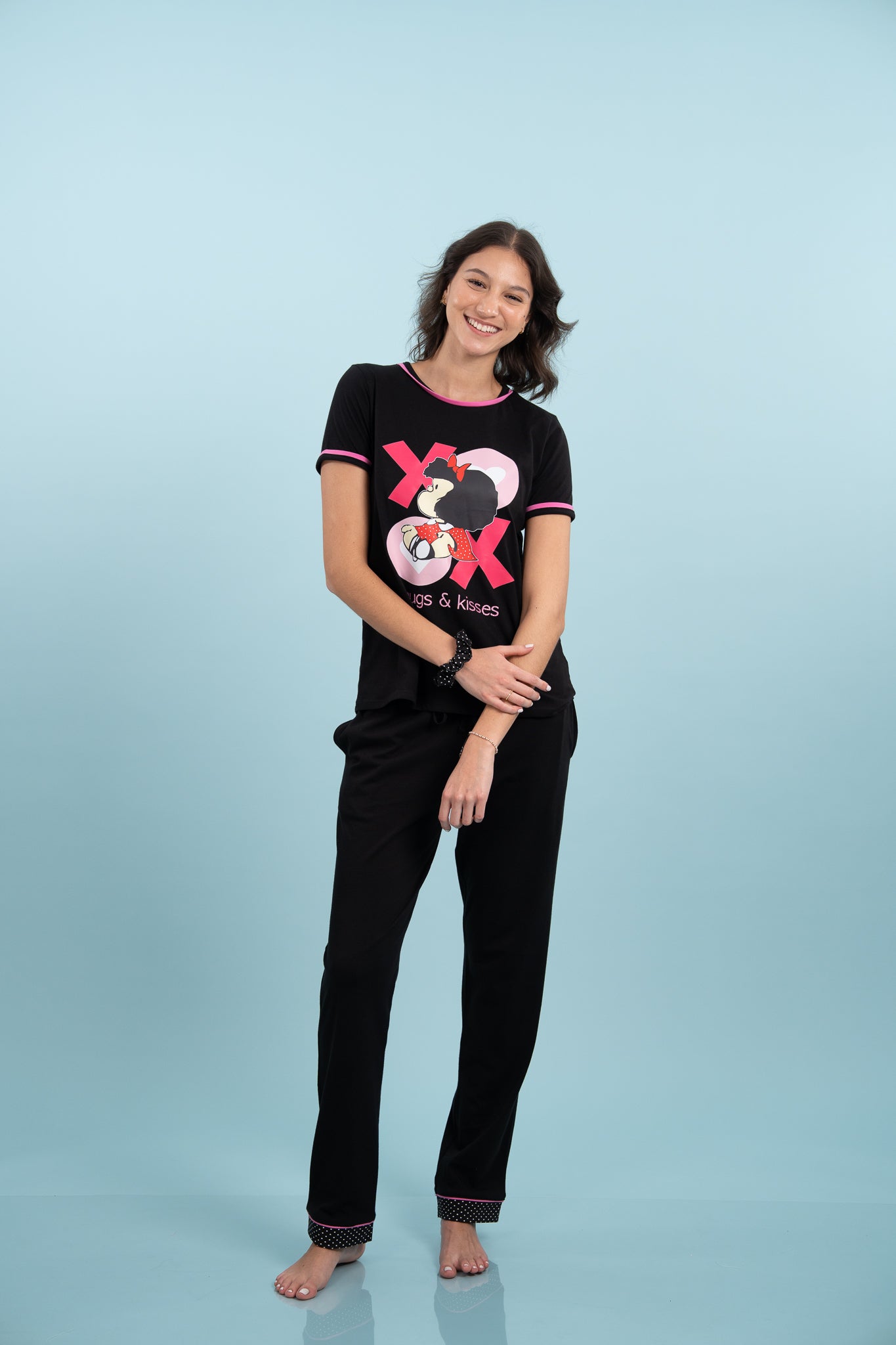 Pijama Clasica Mafalda XOXO Manga corta y pantalon