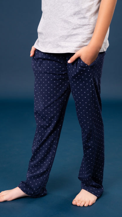 Pijama Record de Tshirt manga corta y pantalon recto con bolsas 