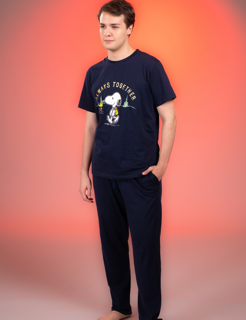 Pijama Always together hombre Manga corta y pantalon