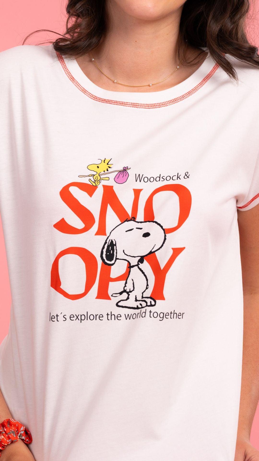 13.1 Pijama Snoopy Orange de short