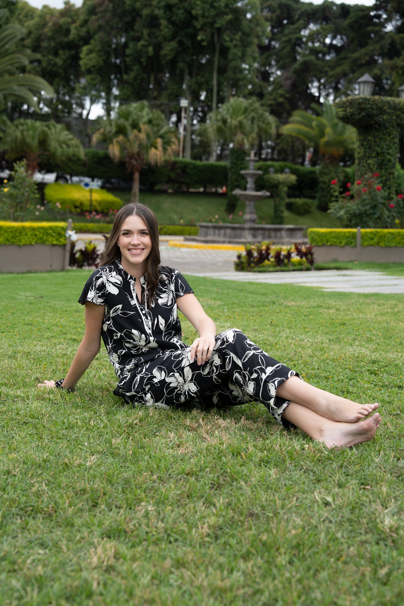 Pijama Camisera Martina 2 piezas , blusa  manga corta  , y pantalón con bolsas 