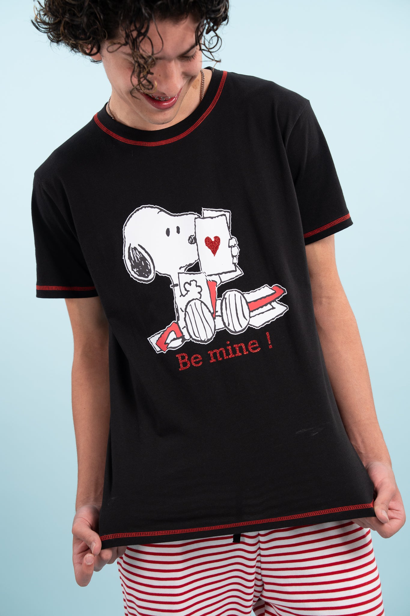 Pijama Be mine snoopy hombre Manga corta y pantalon