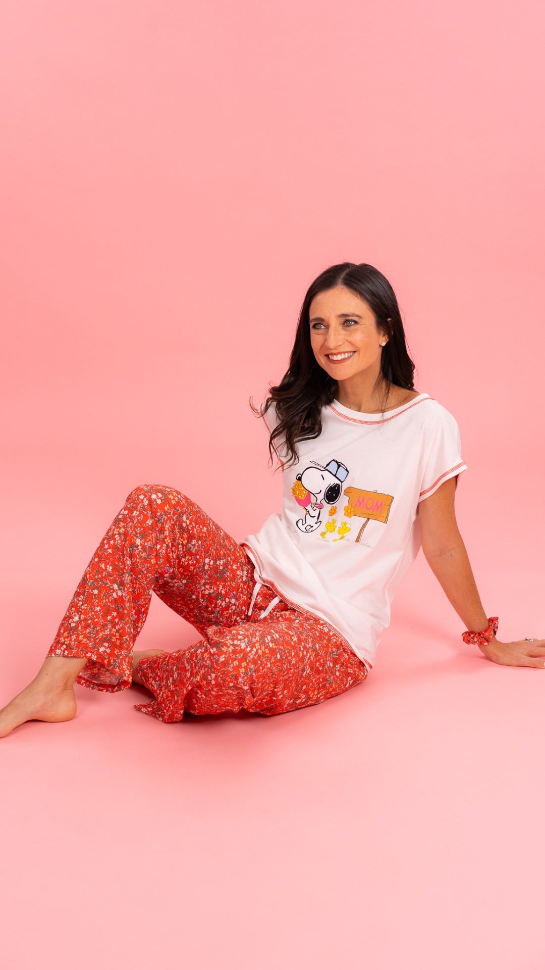 14 Pijama snoopy Mom de pantalon
