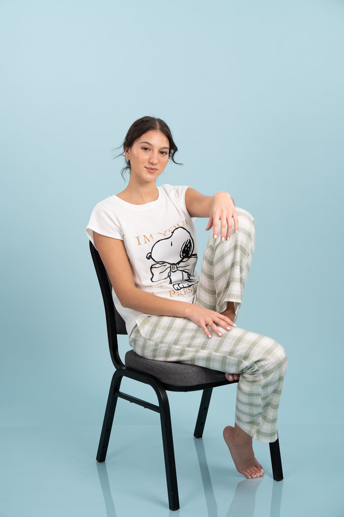 Pijama Clasica Presents Snoopy Manga corta y pantalon
