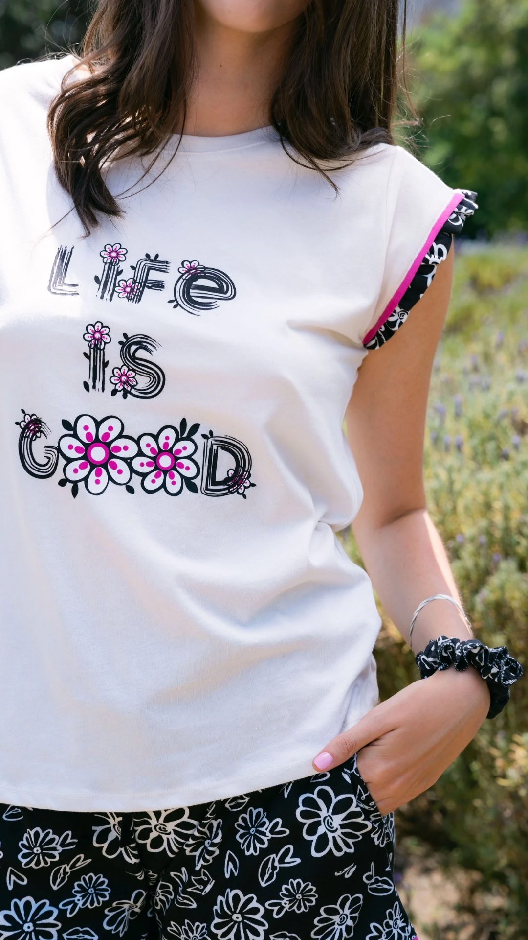 2.1- Pijama Clásica Life is Good short