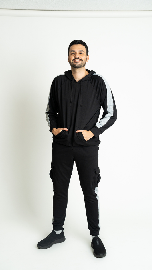 Set Loungewear Black Hombre Pantalon