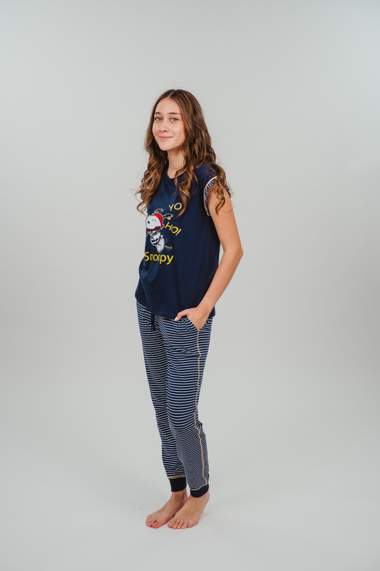 Pijama Pirata Snoopy Blusa y  Pantalón