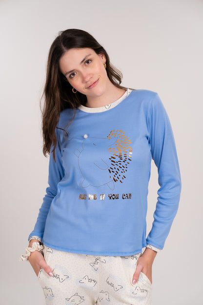 Pijama Porcupine  blusa y pantalón