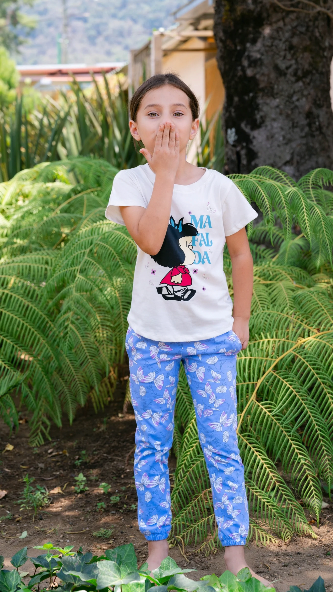 Pijama Clásica Mafalda Mariposas niña