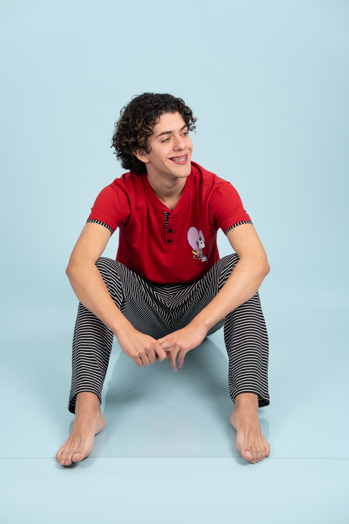 Pijama True Love snoopy hombre Manga corta y pantalon