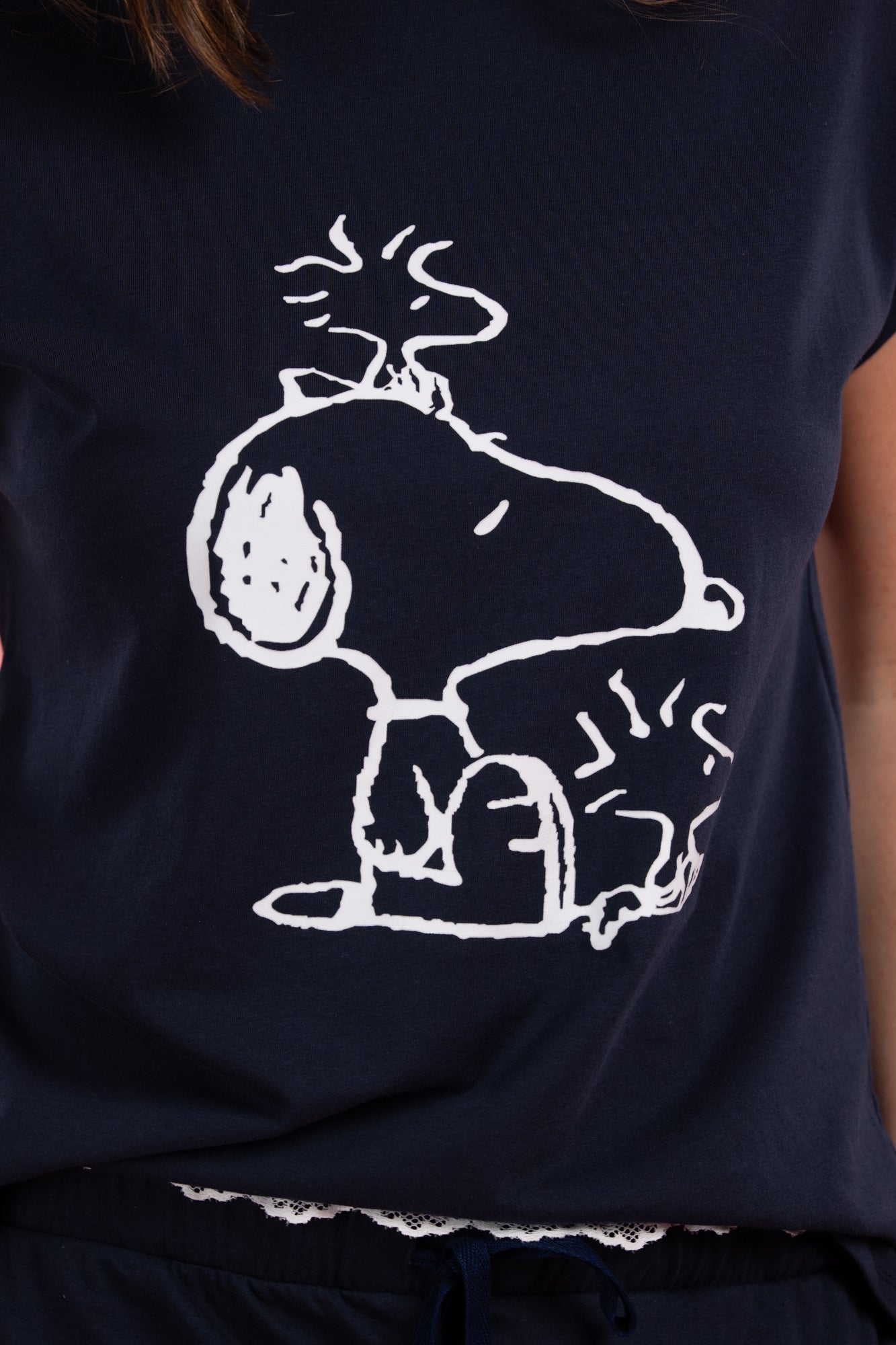 Pijama Friends Snoopy Azul  Blusa y Pantalón