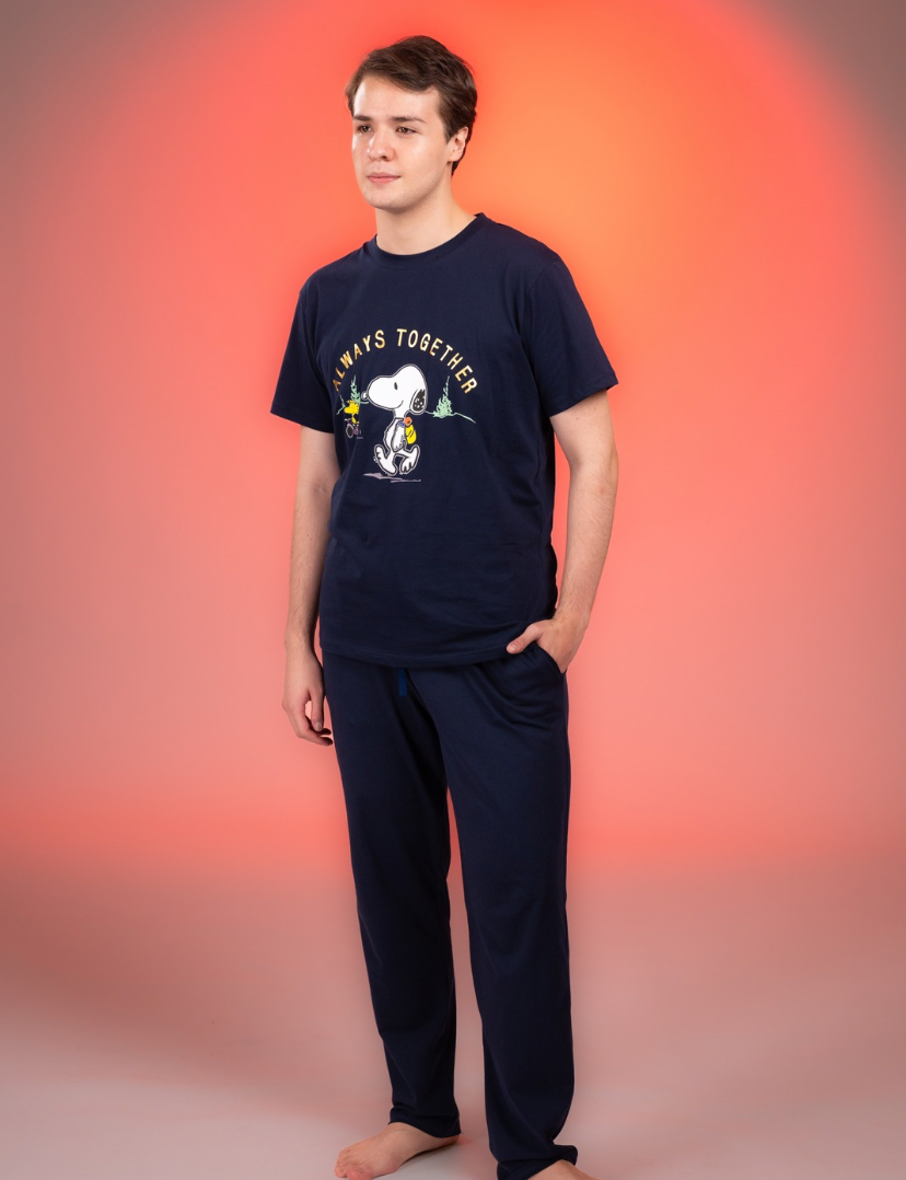 Pijama Always together hombre Manga corta y pantalon