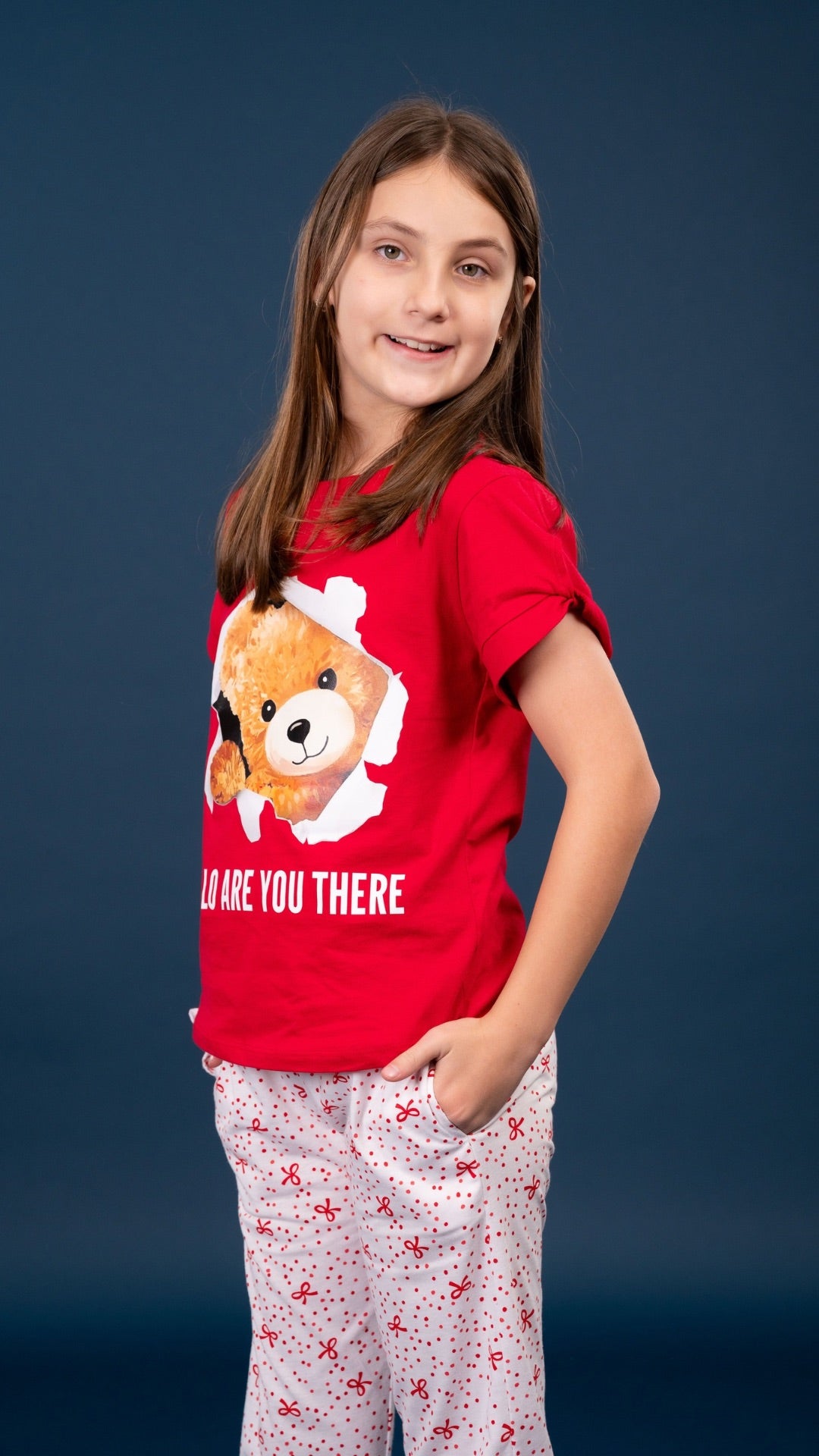 Pijama Teddy 2 piezas , blusa  manga corta  , y pantalón con bolsas 