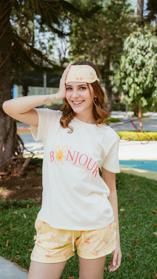 2- Pijama Clásica Bonjour short