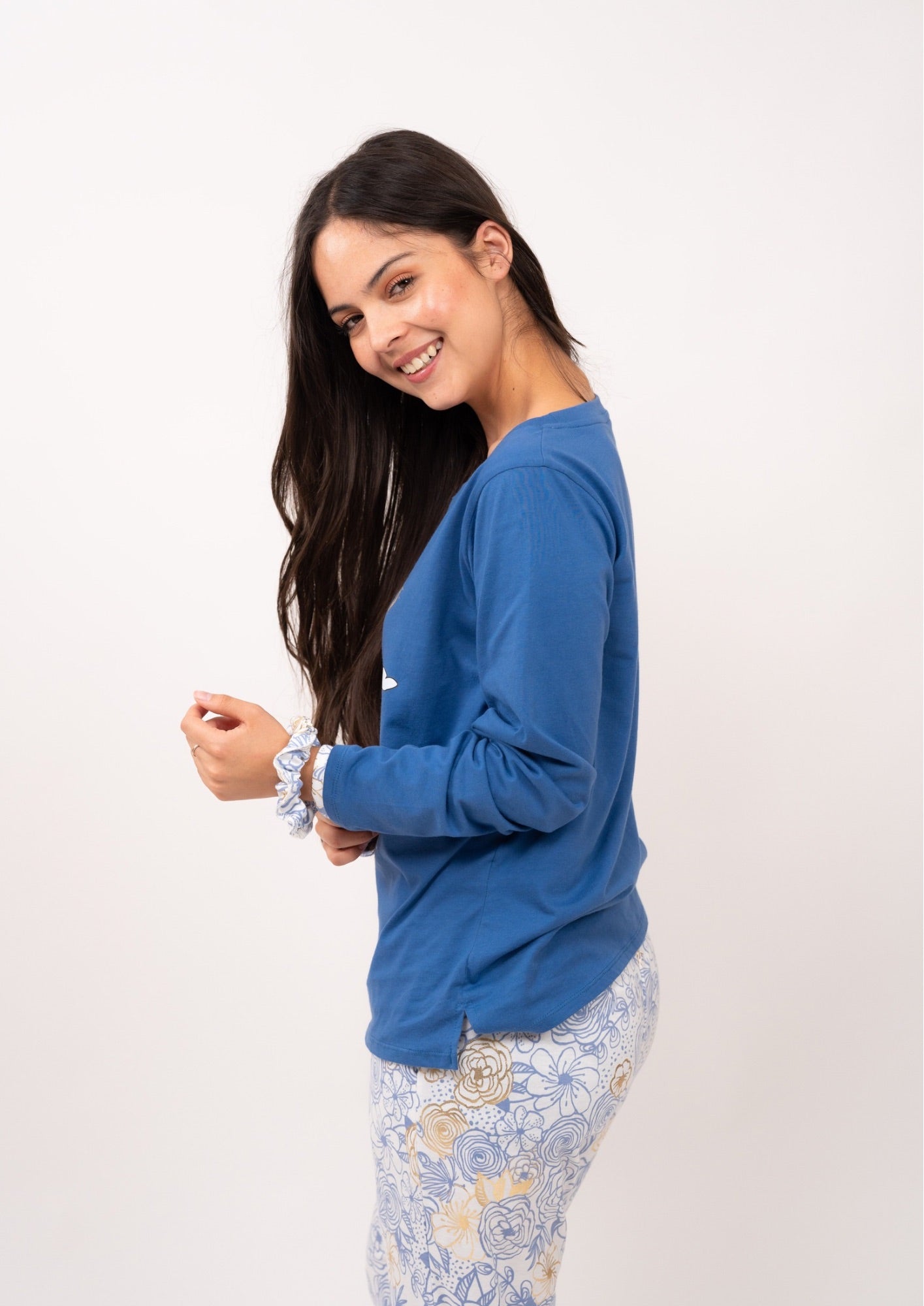 Pijama Fishing Snoopy Blusa manga larga  de pantalón
