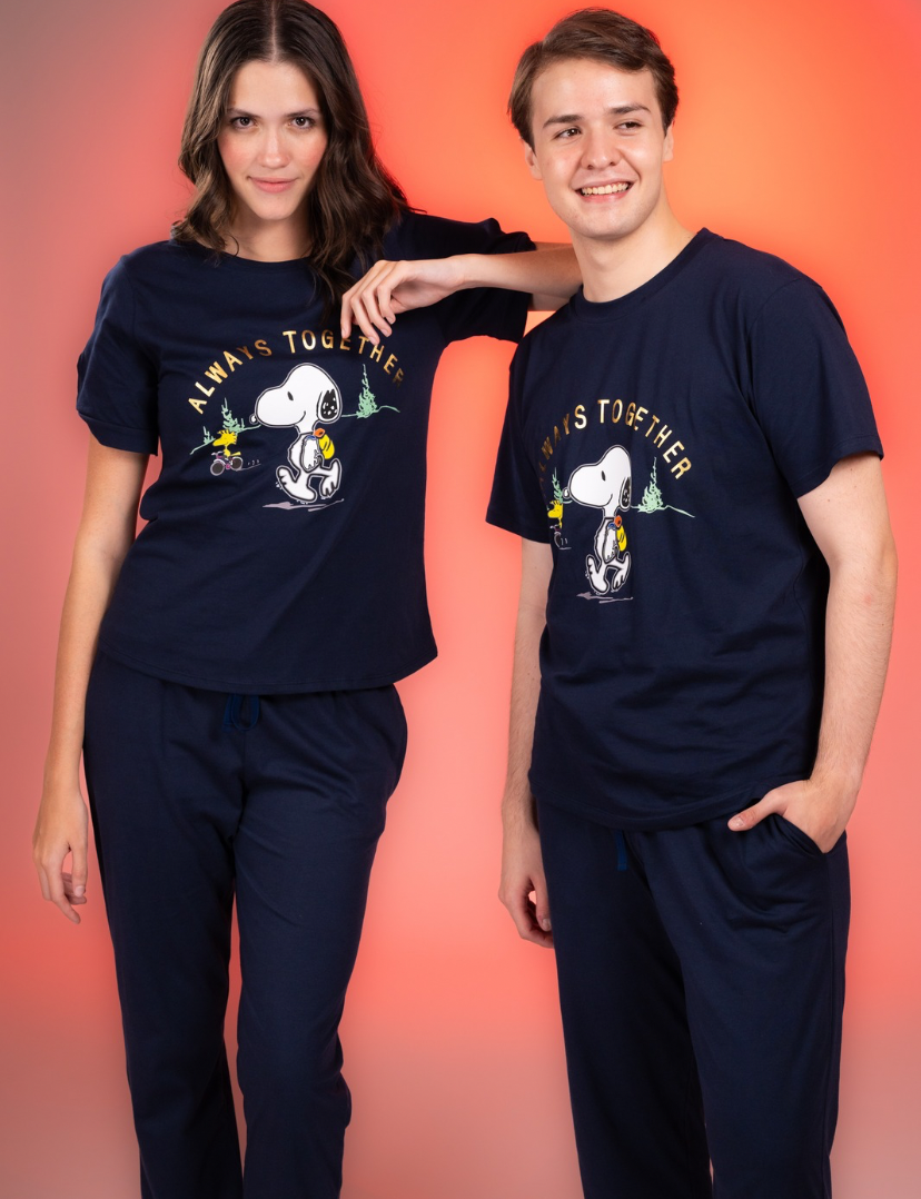 Pijama Always together Snoopy Manga corta y pantalon
