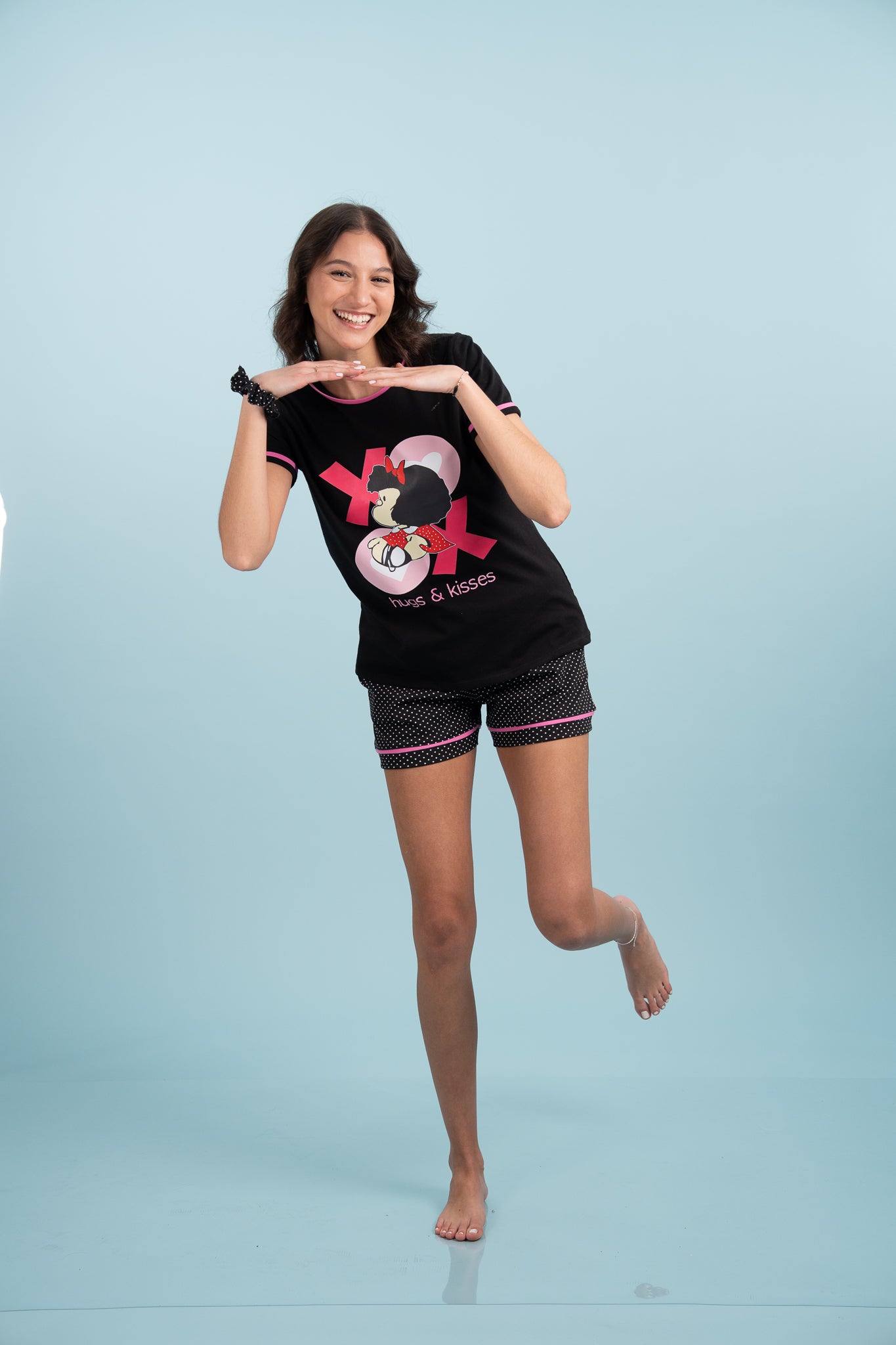 Pijama Clasica Mafalda XOXO Manga corta y Short