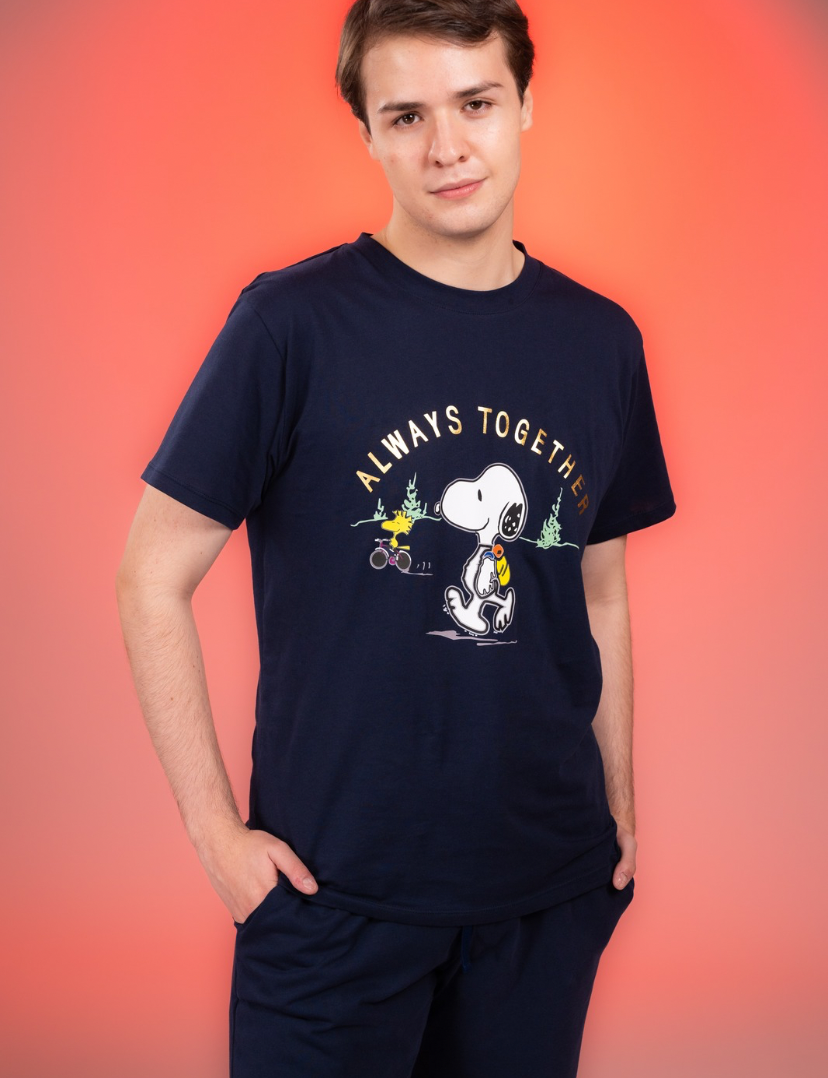 Pijama Always together hombre Manga corta y pantalon