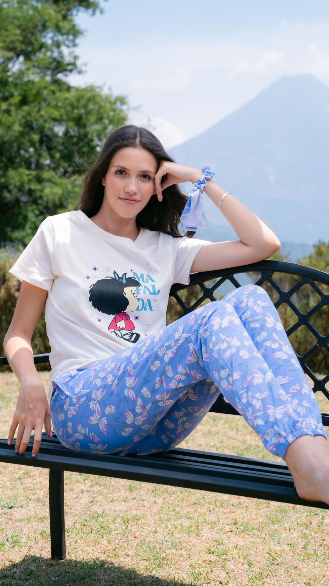 1.3 - Pijama Clásica Mafalda Mariposas pantalón