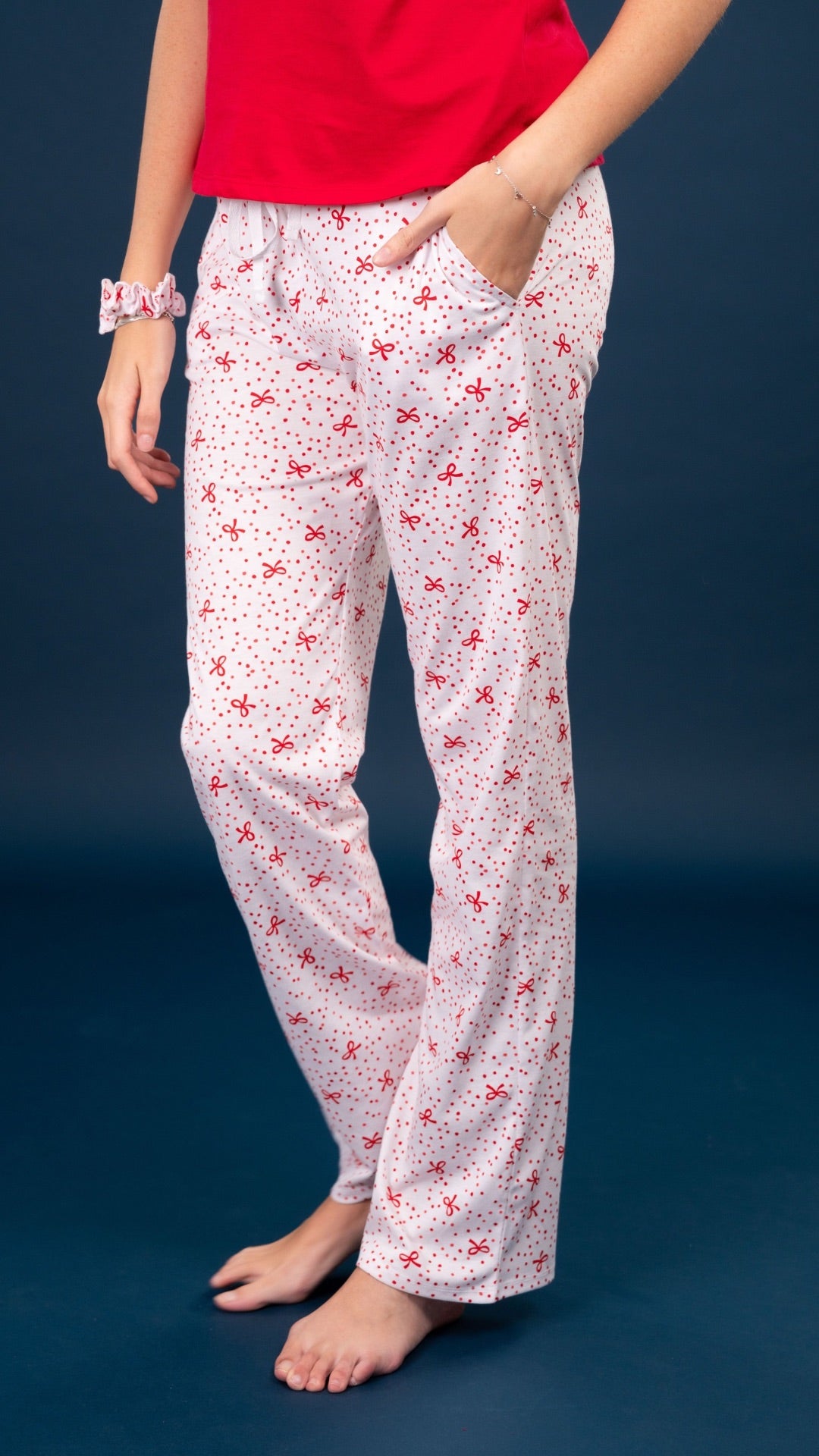 Pijama Teddy 2 piezas , blusa  manga corta  , y pantalón con bolsas 