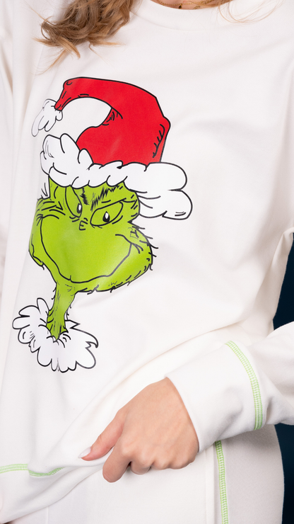 Set Grinch de sudadera y Pantalon con bolsas 

Elaborado en Algodon spandex