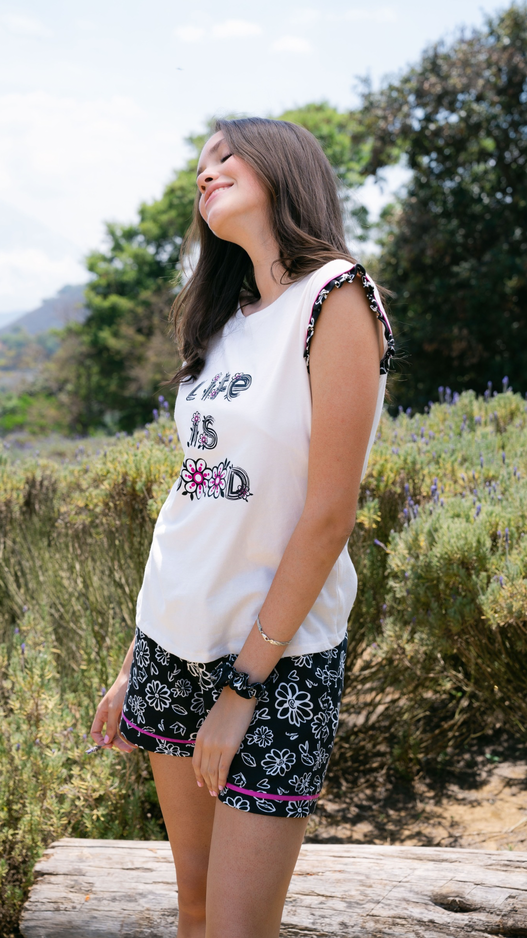 2.1- Pijama Clásica Life is Good short