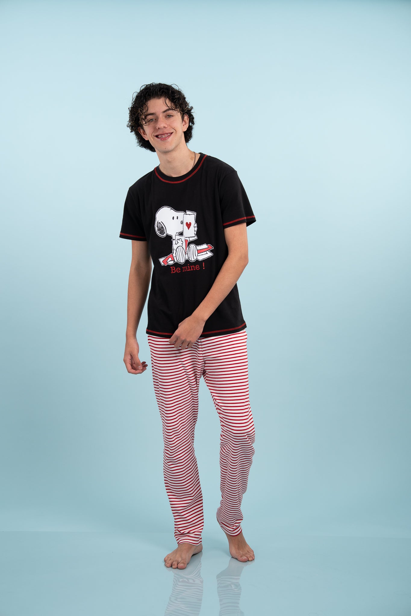 Pijama Be mine snoopy hombre Manga corta y pantalon