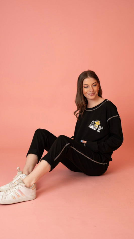 Set woodstock de sudadera y Pantalon con bolsas