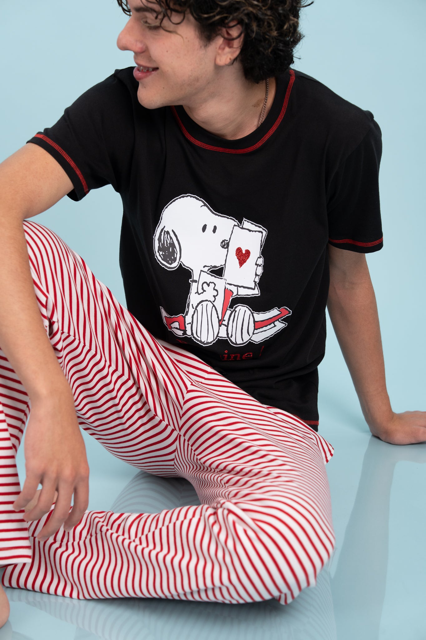 Pijama Be mine snoopy hombre Manga corta y pantalon