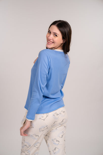 Pijama Porcupine  blusa y pantalón