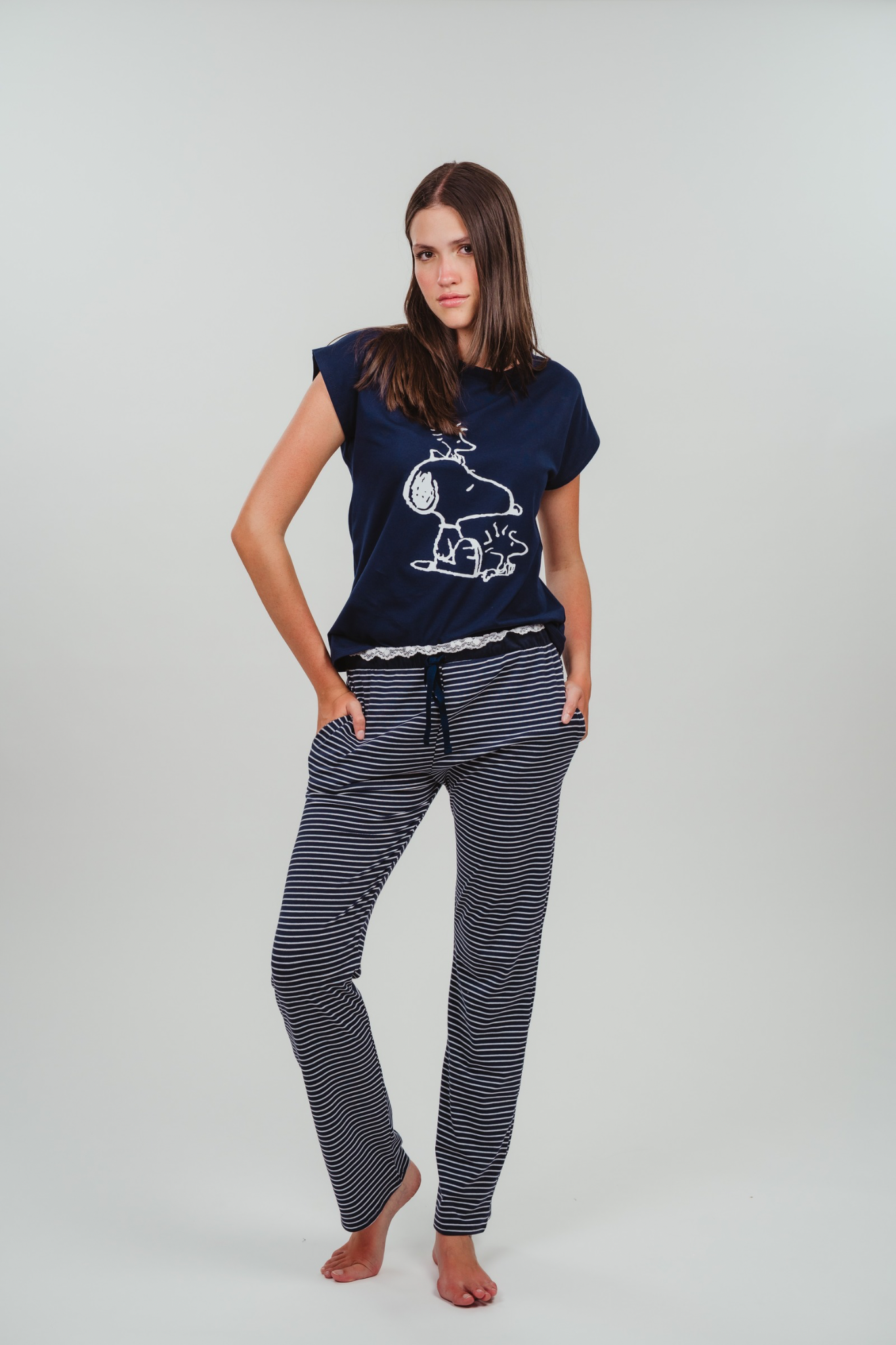 Pijama Friends Snoopy Blusa y  Pantalón