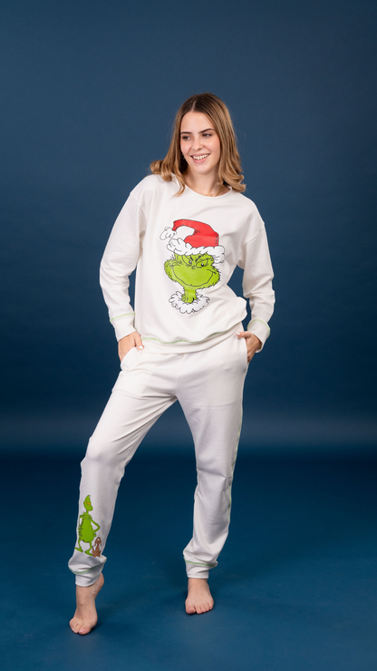 Set Grinch de sudadera y Pantalon con bolsas 

Elaborado en Algodon spandex