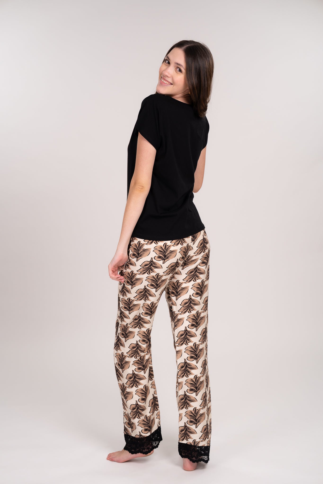 Pijama Clasica Otoño blusa y pantalón