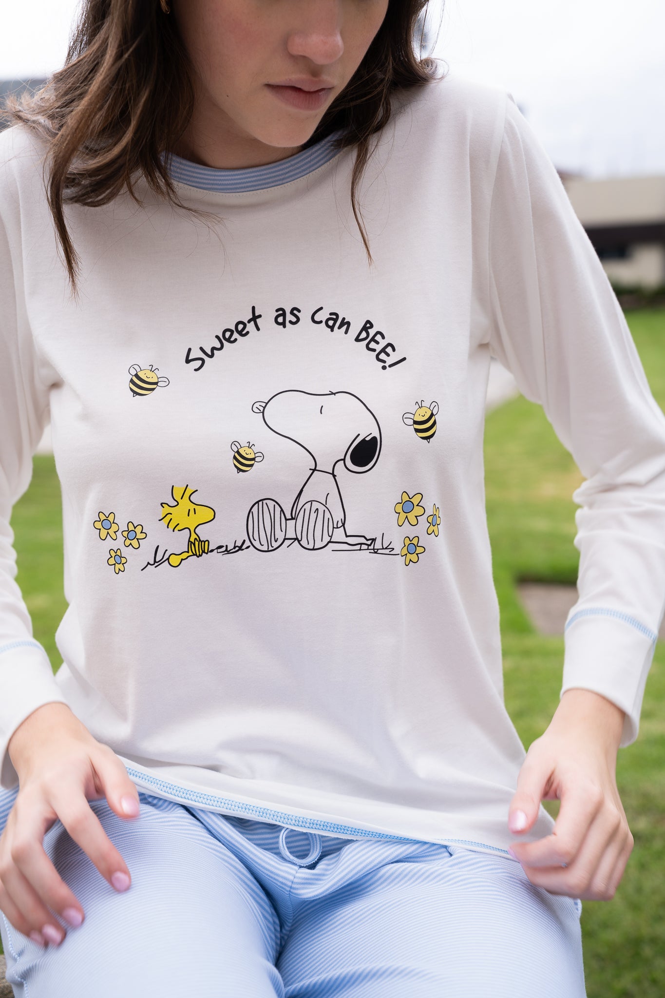 Pijama Sweet Be snoopy Blusa manga larga  de pantalón