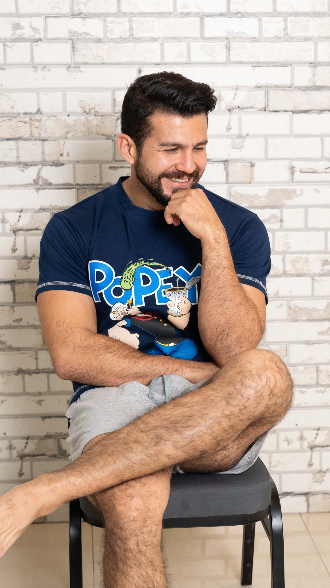 Pijama Popeye de Tshirt manga corta y short con bolsas