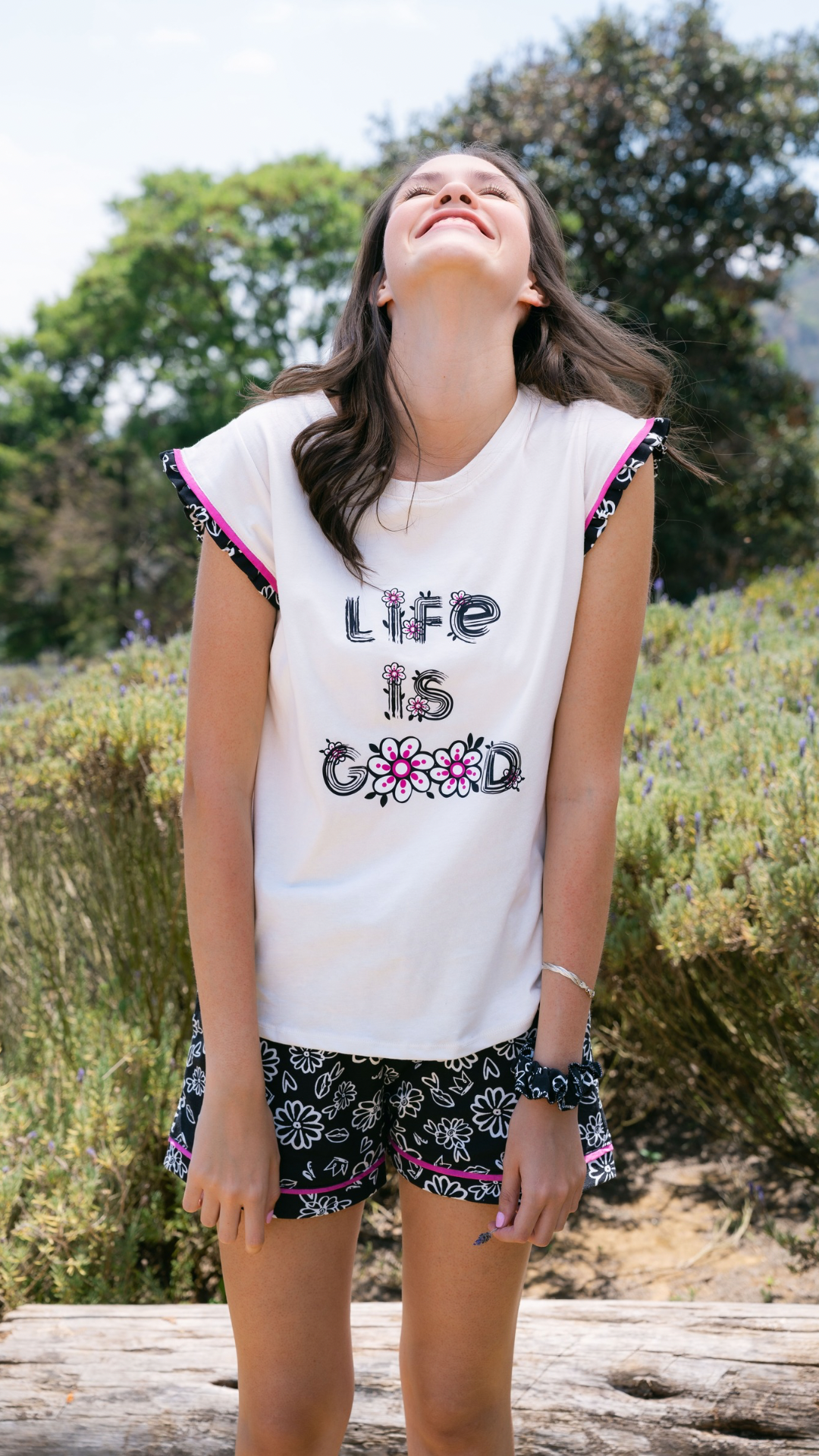 2.1- Pijama Clásica Life is Good short