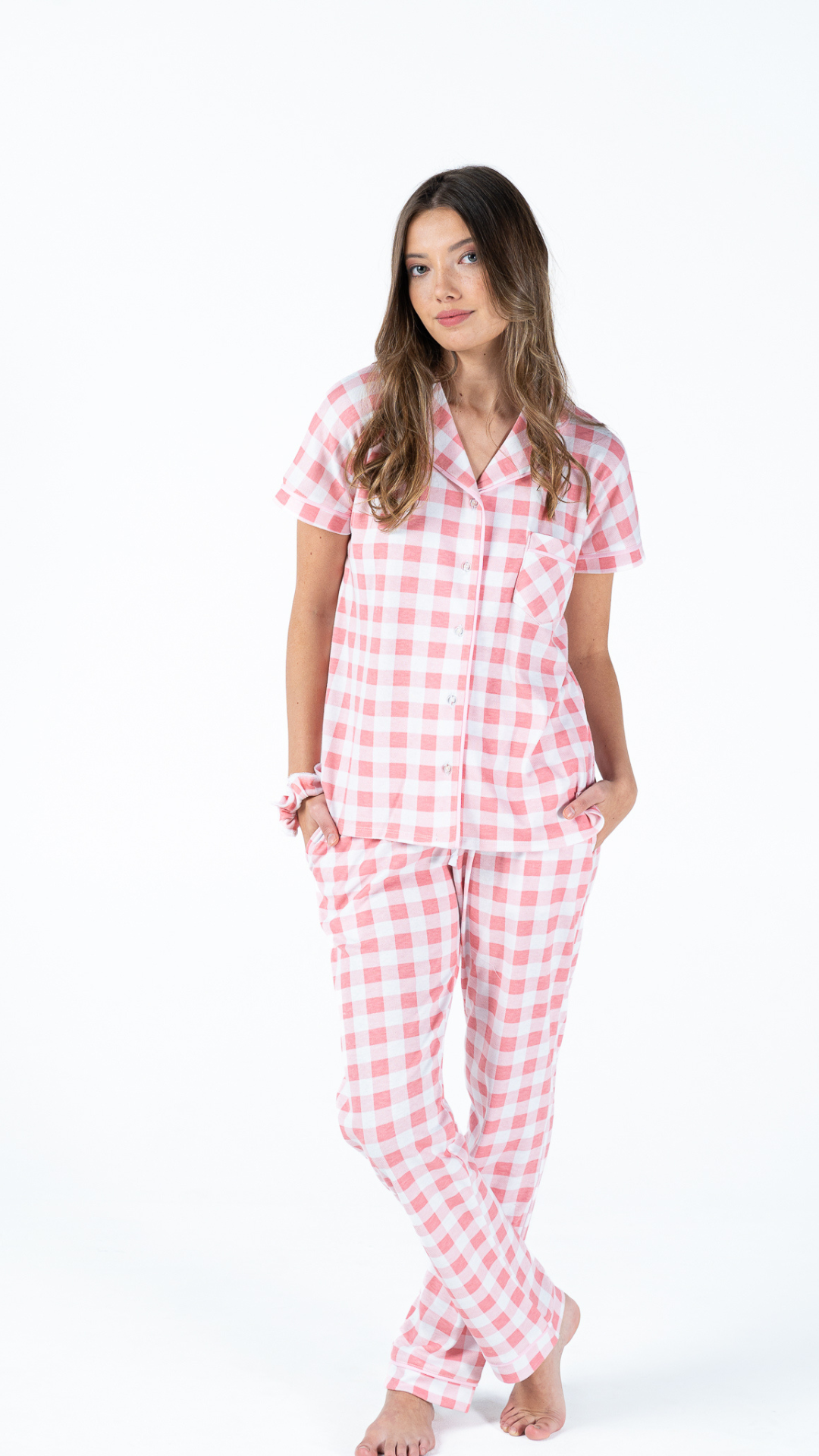 Pijama Camisera Vicky Rosa pantalón